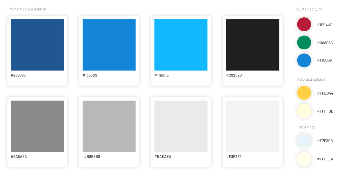 ADvance colour palette