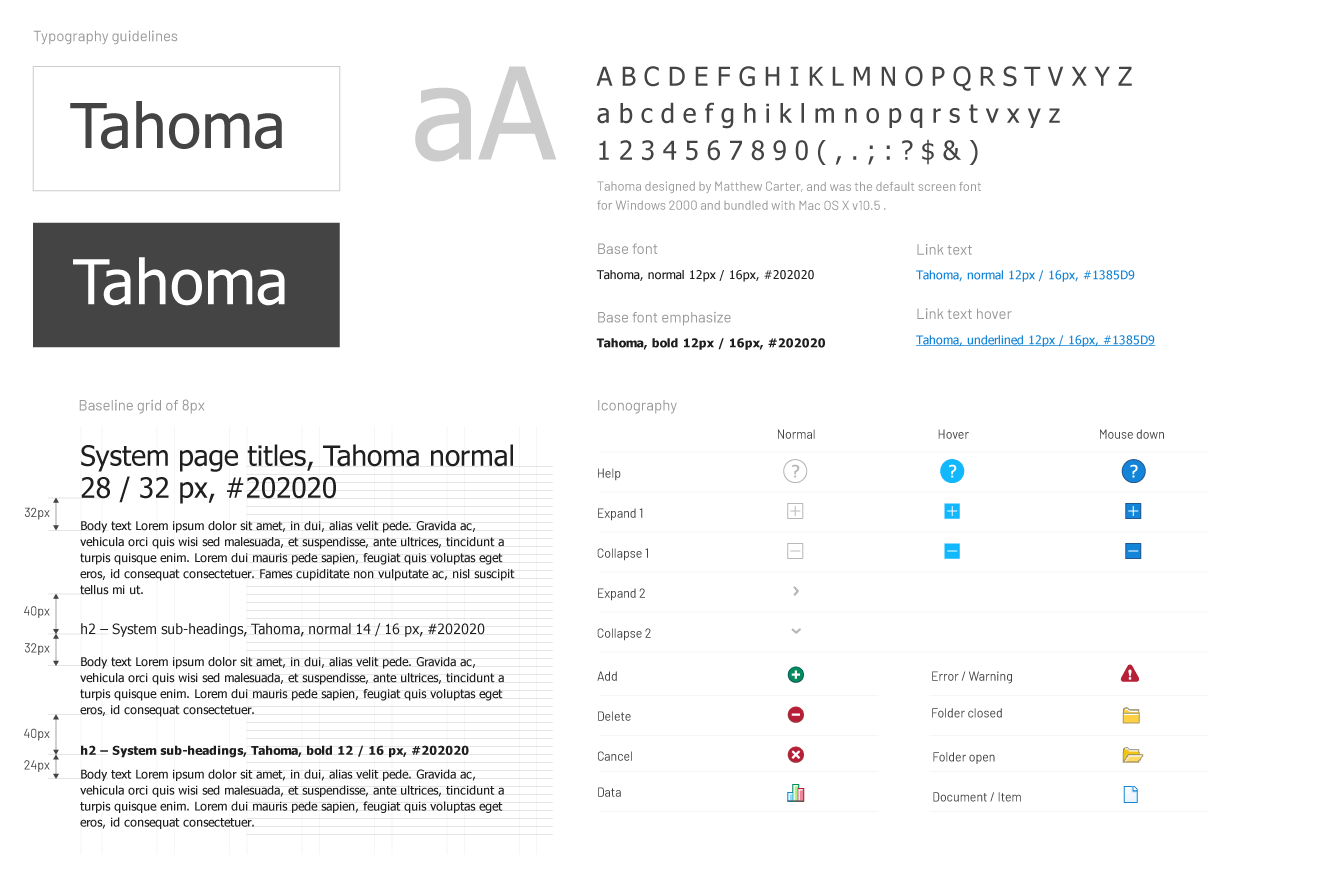 ADvance style guide type