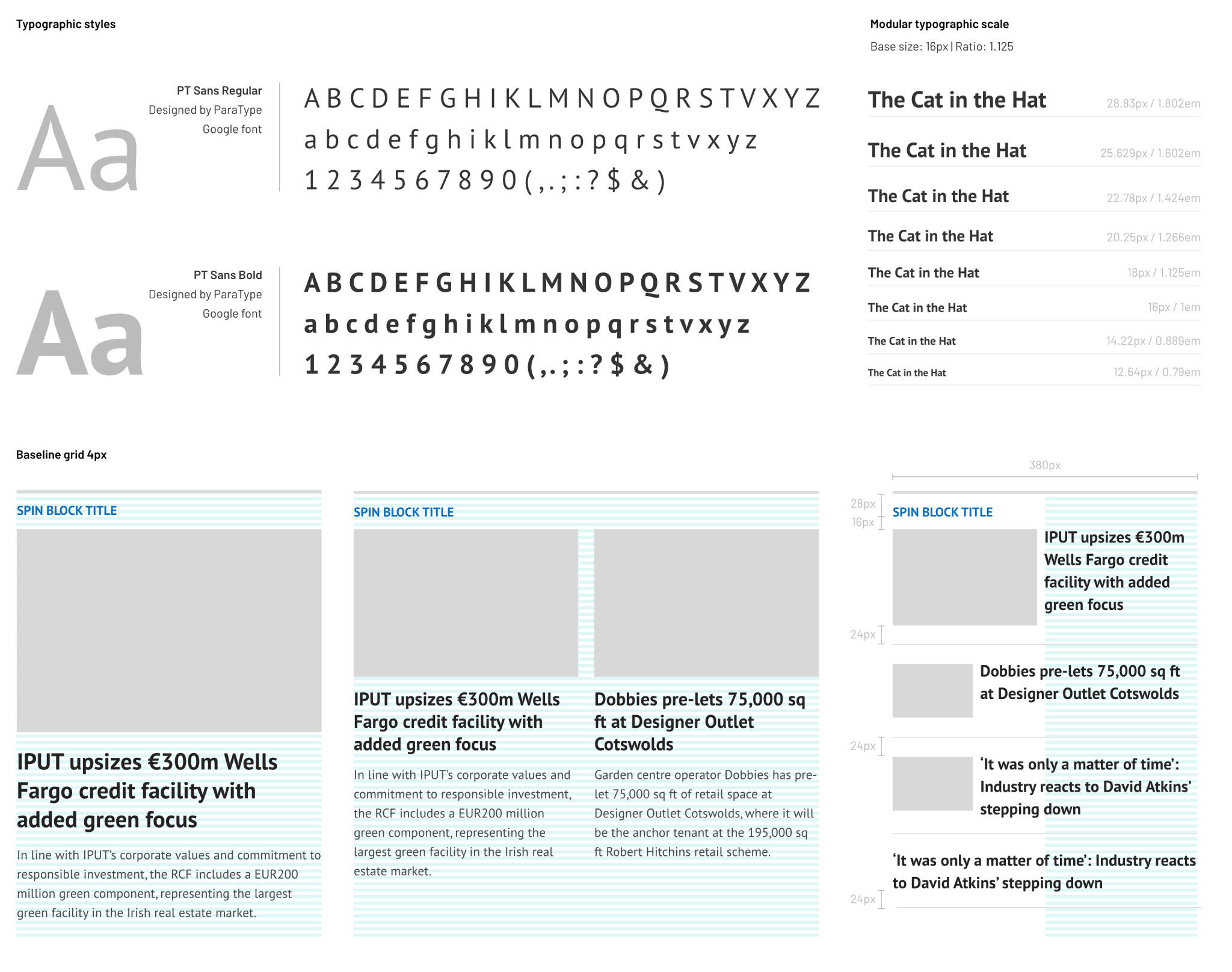 Webvision Cloud typography